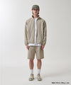 Mahagrid Cover Stitch Nylon Track Jacket [Beige]