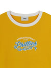 MLB Women's Varsity Lettering Slim Slub Ringer T-shirts