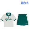 MLB [cool Field] Varsity Mesh Pique T-shirt Set