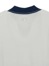 MLB Varsity Tuck Texture Open Collar Short Sleeve Knit Pullover