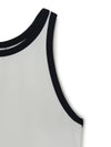 MLB Women's Basic Ringer Crop Sleeveless T-shirt