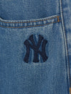 MLB Men's Varsity Vintage Slub Cargo Denim Bermuda Pants