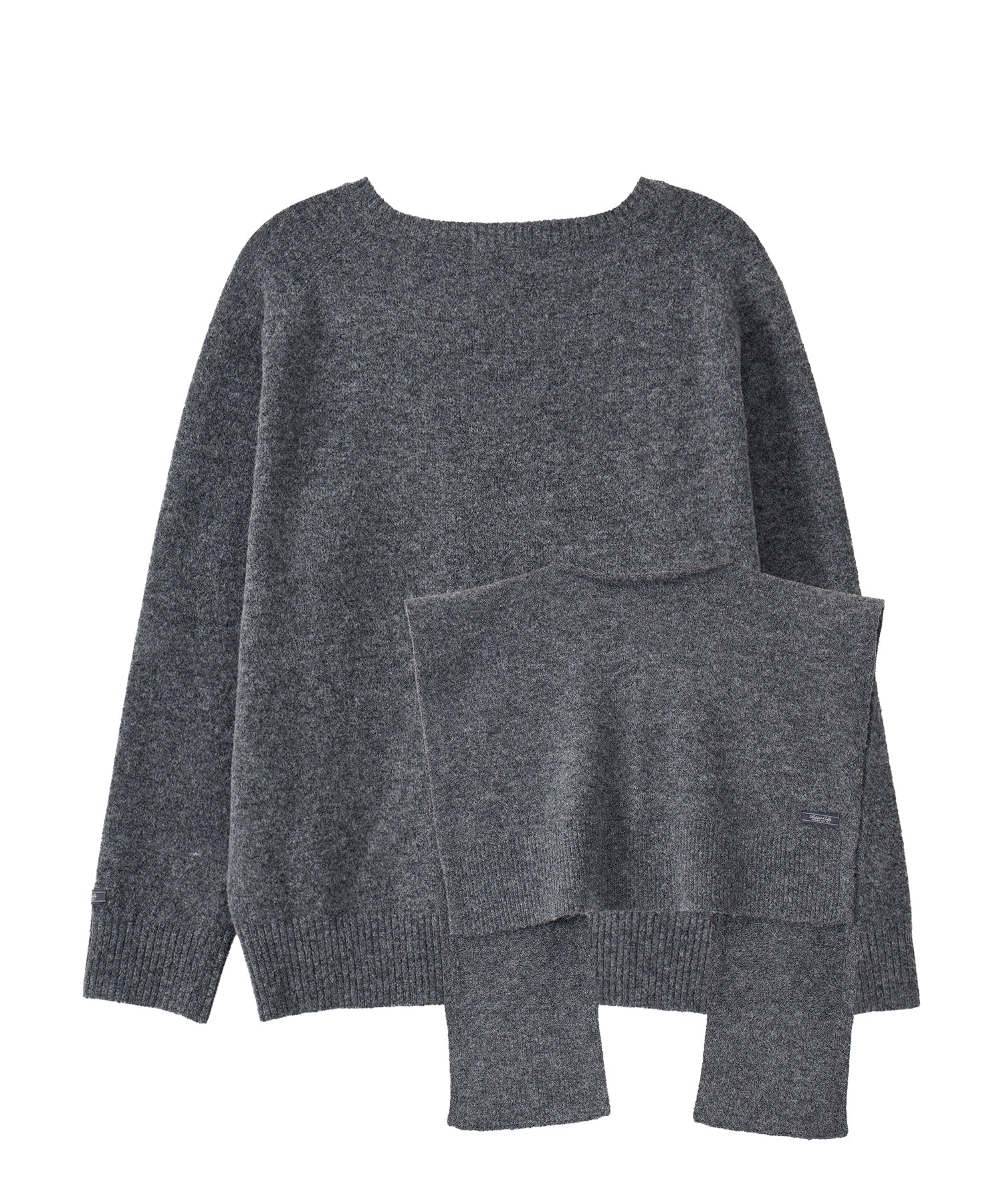 Bitter Cells [SET] Essential V Neck Knit & Shawl