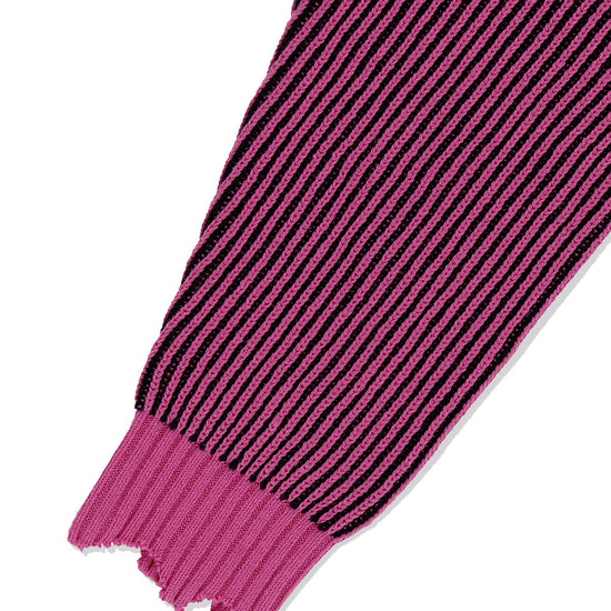 Mahagrid CUTTING CONTRAST HALF ZIP-UP KNIT