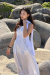 General Idea RUPITA PICK WOMAN Cotton Wrinkle Scarf WHITE
