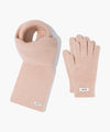 Marithé François Girbaud Regular Logo Muffler & Glove