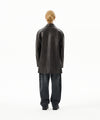 Mahagrid Faux Leather Car Coat