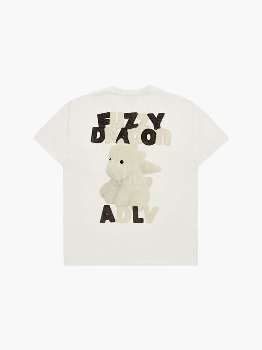 ADLV Fuzzy Font Dragon Short Sleeve T-Shirt