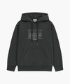 Marithé François Girbaud CLASSIC LOGO APPLIQUE MIX HOODIE charcoal