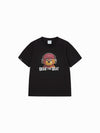 ADLV Woman Headphone AC Bear Short Sleeve T-Shirt