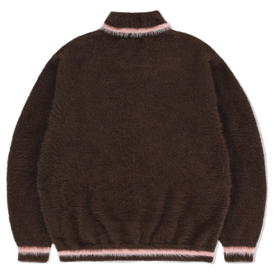 Mahagrid Hairy Collar Knit