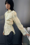General Idea WOMAN Belted Pintuck Shirt