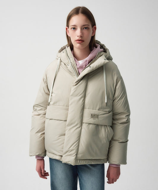 Marithé François Girbaud Over Fit Hooded Duck Down Puffer