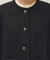 Marithé François Girbaud W TWEED ROUND NECK JACKET