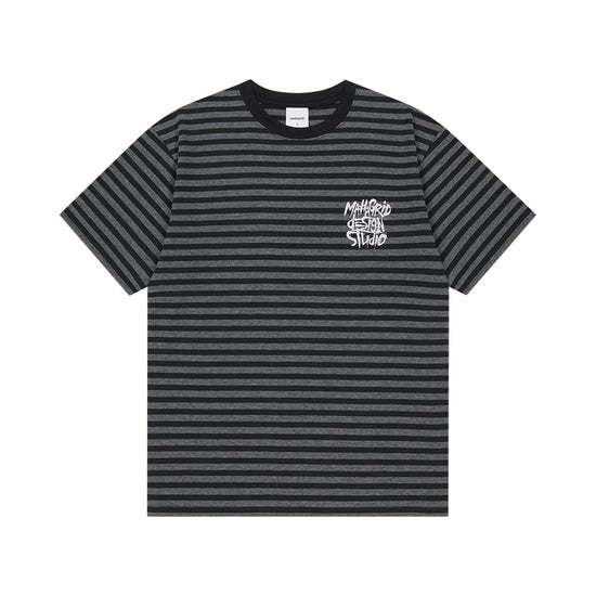 Mahagrid Stripe Slash Logo Tee