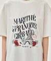 Marithé François Girbaud W VINTAGE EIFFEL TOWER LOGO OVERSIZED TEE white
