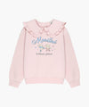 Marithé François Girbaud Kids W Frill Collar Sweatshirt Pink