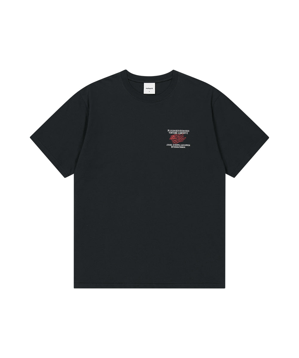 Mahagrid Flag Archive Tee Black