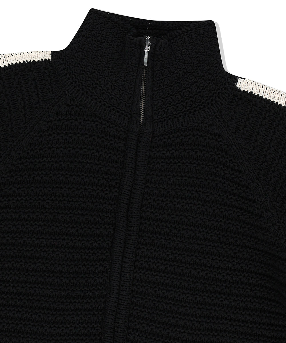 Mahagrid TRACK KNIT ZIP-UP