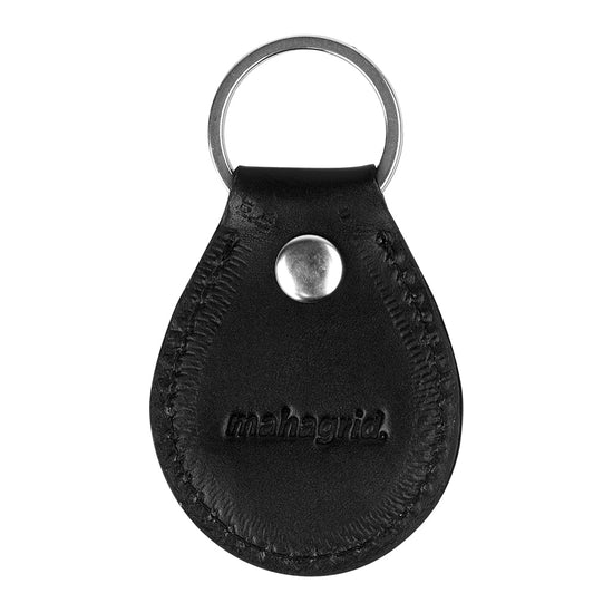 Mahagrid Hard Rock Leather Keyring [Black]