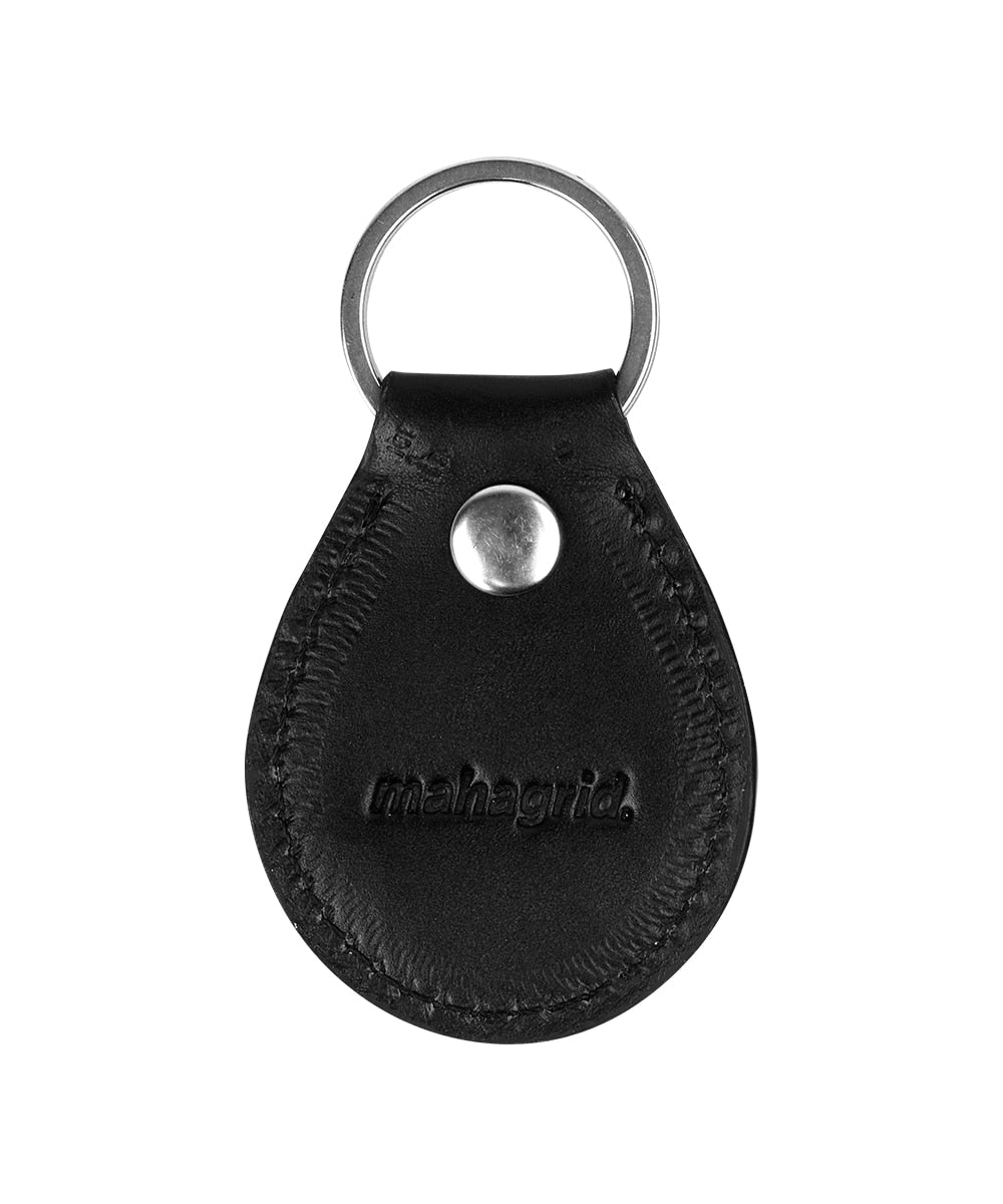 Mahagrid Hard Rock Leather Keyring [Black]