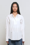General Idea WOMAN Slit Neck Cape Blouse