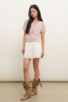 General Idea WOMAN Lace Shirring Mini Skirt