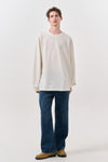 General Idea UNISEX Basic Sakariaba Long Sleeve Tee [WHITE]