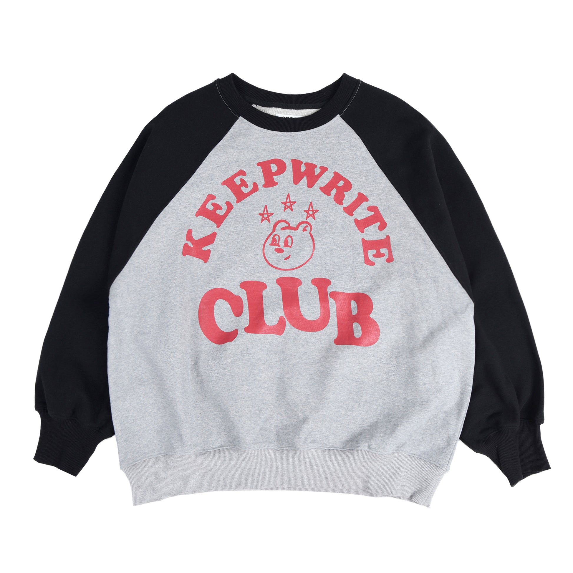AEAE Keep Writing Club Raglan Sweatshirts - Black