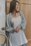 General Idea WOMAN Cotton Blend Saddle Shoulder Cardigan
