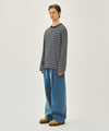 Marithé François Girbaud New M Low-Waist Tuck Wide Denim Pants Blue