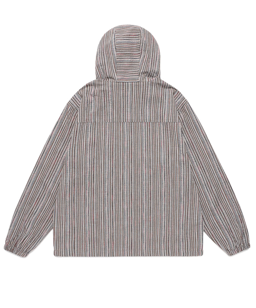 Cavish Hooded Check Wind Breaker