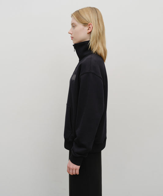 Marithé François Girbaud Classic Logo Half Zip Sweatshirt
