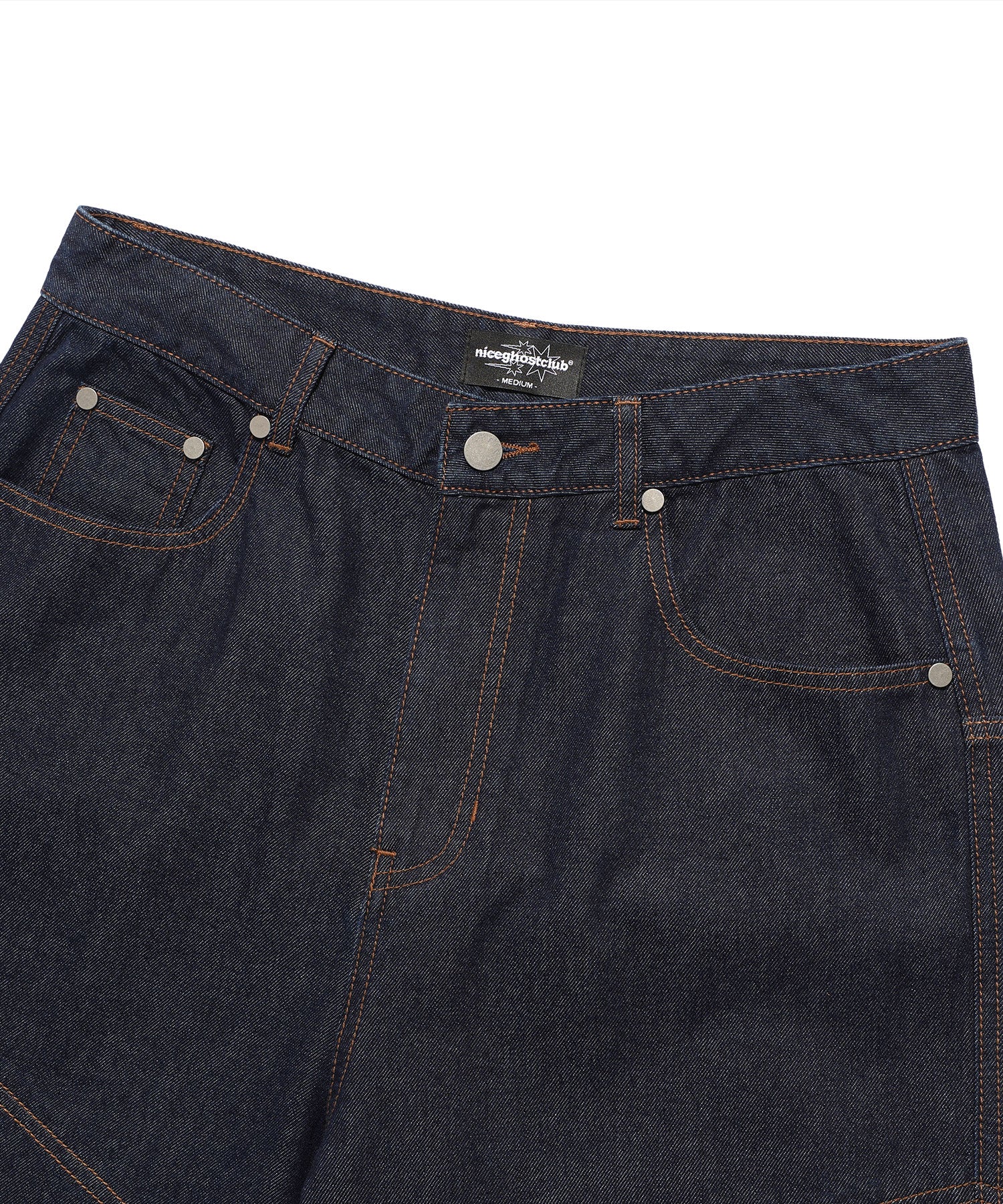 Nice Ghost Club Layered Washed Jeans