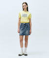 Marithé François Girbaud W Straight Denim Mini Skirt