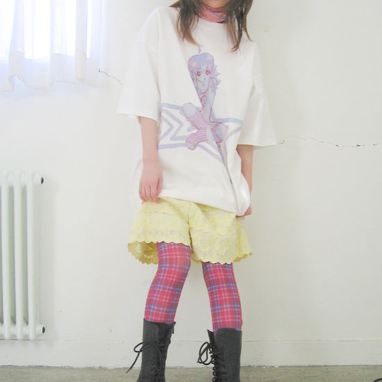 Nice Ghost Club Star Girl Big Big Tee [White]
