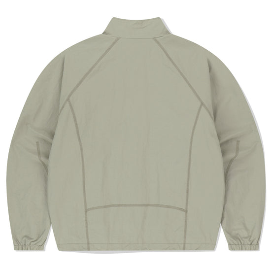Mahagrid Cover Stitch Nylon Track Jacket [Beige]
