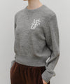 Marithé François Girbaud Marithé François Girbaud Sport W M+FG Logo Crop Pullover Melange Gray