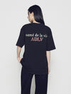 ADLV Glitter Point Basic Logo Short Sleeve T-Shirt