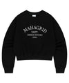Mahagrid ARCH DEPT CROP SWEATSHIRT [BLACK]
