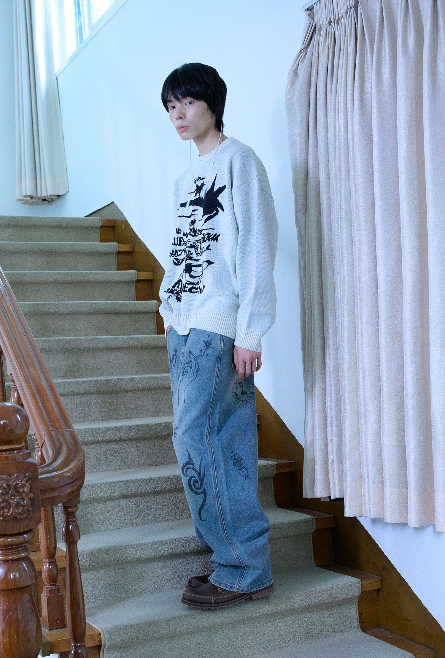 Nice Ghost Club Tornado Logo Knit