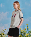 Marithé François Girbaud [MARITHE_DISNEY] MICKEY_FRENCH RINGER TEE light heather gray