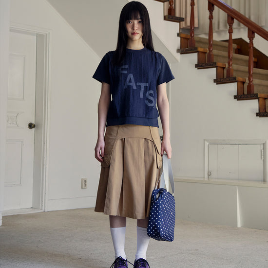 Nice Ghost Club FFATS Logo Layered Sleeve Tee [Navy]