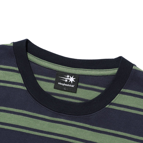 Nice Ghost Club Multi Stripe 3 Star T-Shirt [Navy]