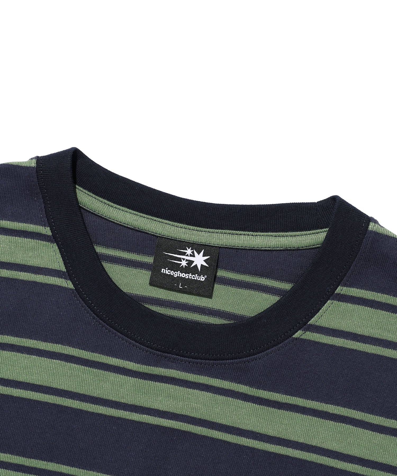 Nice Ghost Club Multi Stripe 3 Star T-Shirt [Navy]