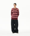 Mahagrid Hairy Stripe Knit Sweater