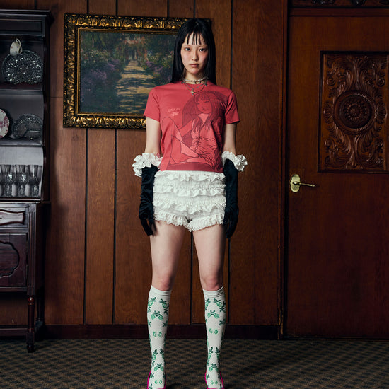 Nice Ghost Club Junji Ito Maniac Tomie Mini Tee [Coral]