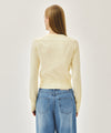 Marithé François Girbaud W SMALL CLASSIC LOGO CROP KNIT PULLOVER black
