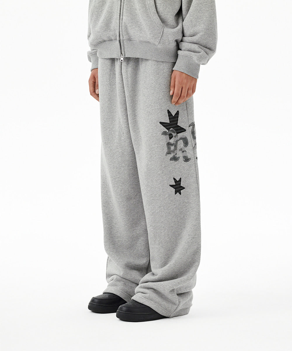 Mahagrid Pray Appliqué Sweat Pant Grey