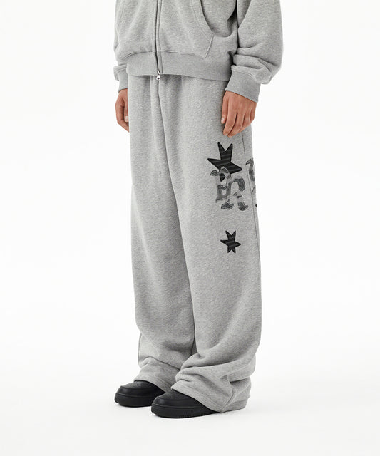 Mahagrid Pray Appliqué Sweat Pant Grey